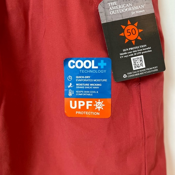 The American Outdoorsman for Women Sun Protection Performance Shorts Size S NWT - Picture 5 of 10